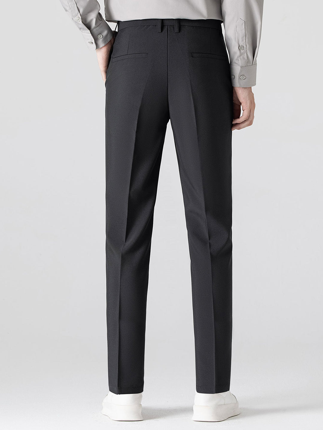 Contrast Zipper Polo &amp; Slim Fit Tapered Trousers