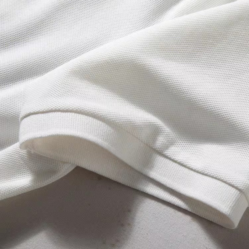 Breathable Pure Cotton Casual Polo Shirt