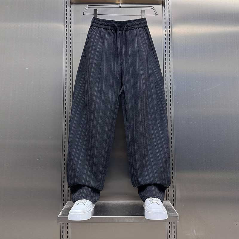 Vertical Striped Loose Casual Pants
