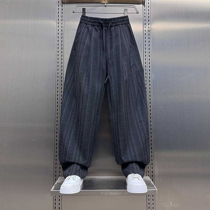 Vertical Striped Loose Casual Pants