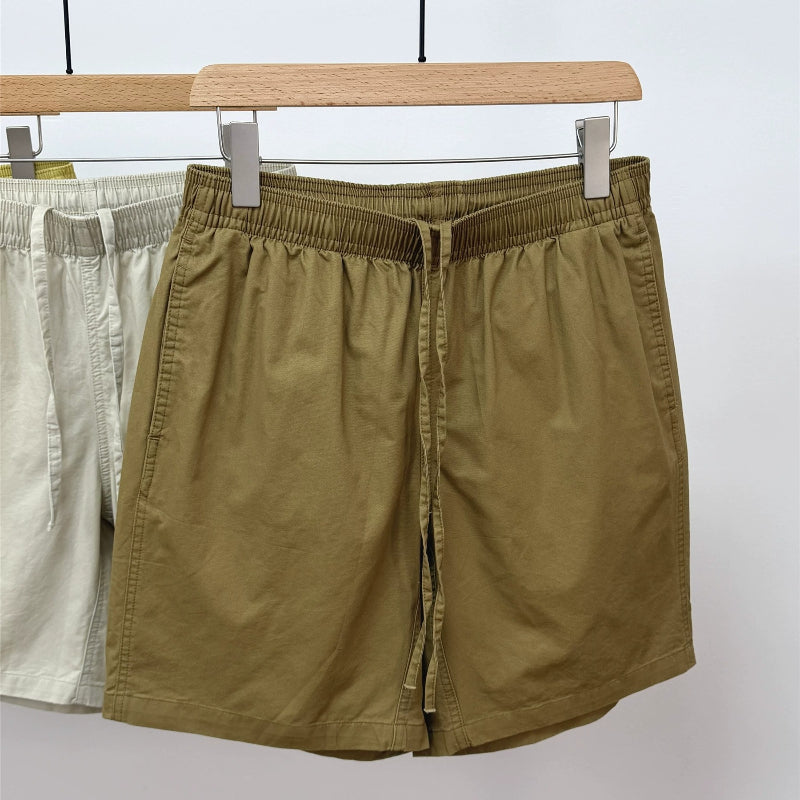 Retro Pure Cotton Workwear Casual Shorts