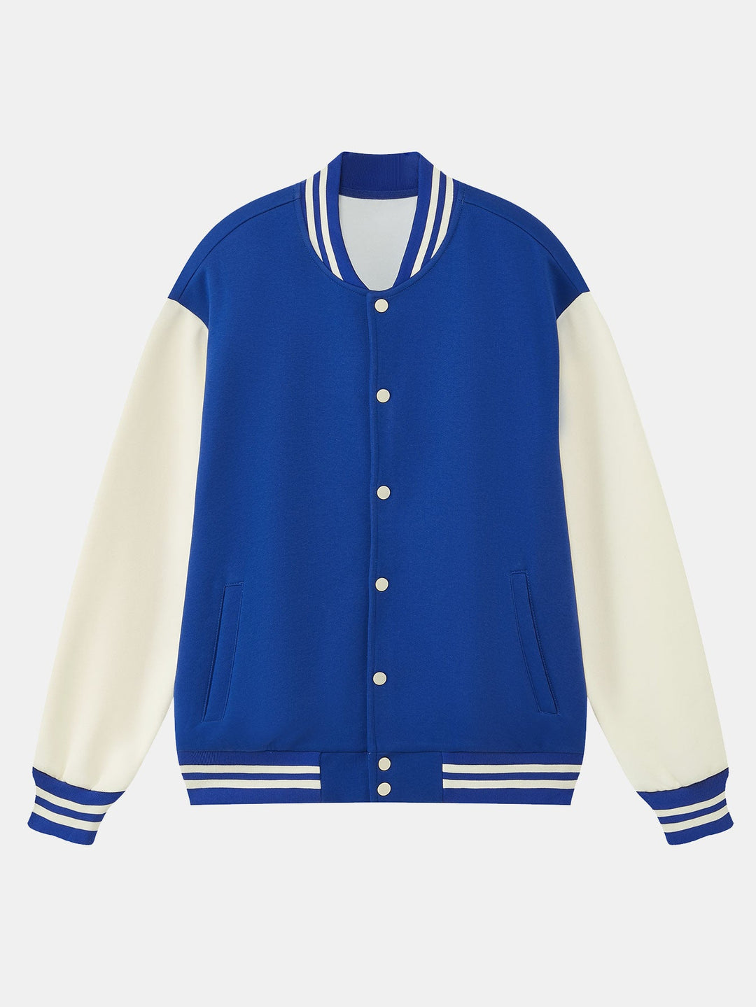 Jersey Contrast Preppy Jacket
