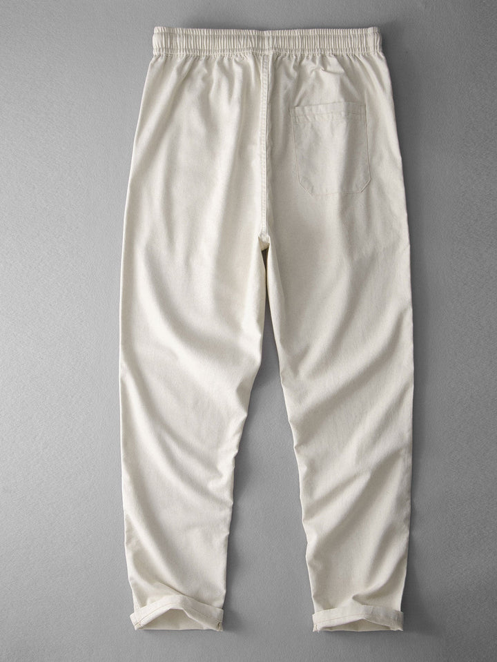 Straight Leg Linen Pants