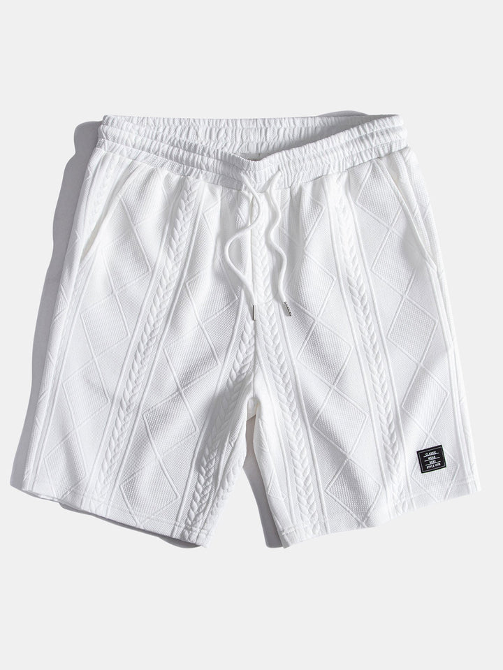 Geometric Jacquard Polo &amp; Shorts