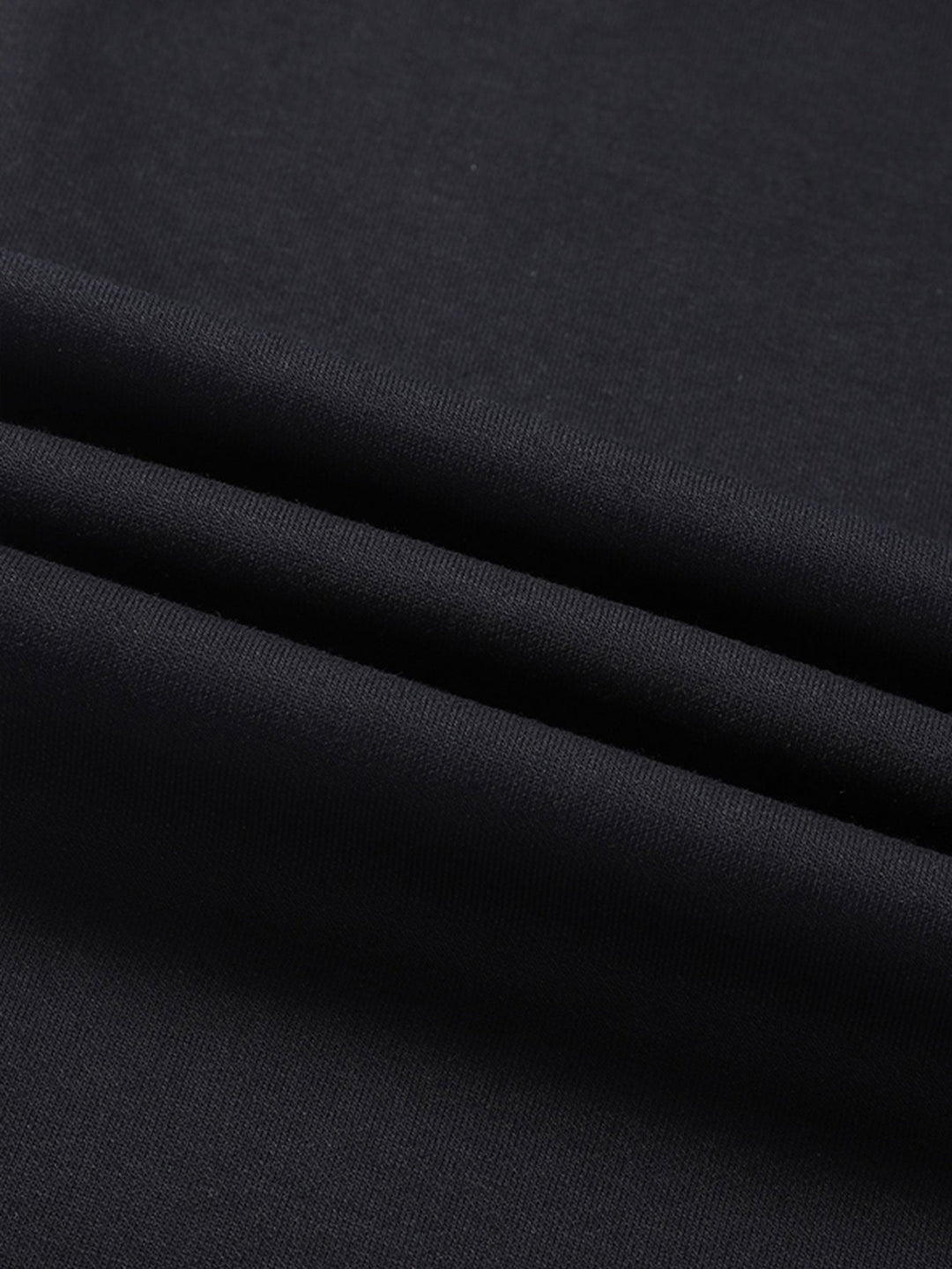 3 Pieces Solid Zipper Pocket Cotton Straight Leg Pants