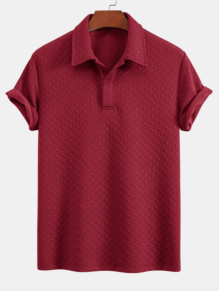 Geometric Jacquard Polo &amp; Geometric Jacquard Shorts