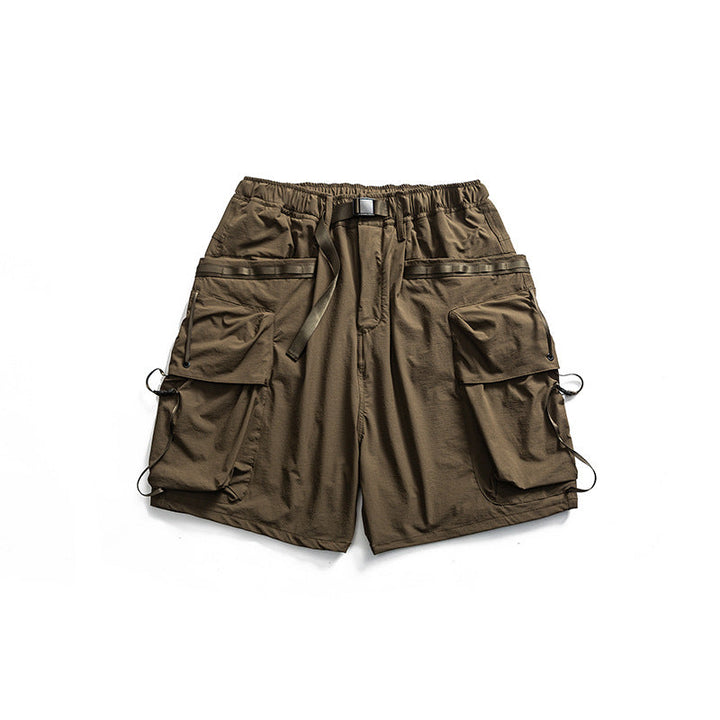 Large Pockets Loose-fitting Casual Shorts