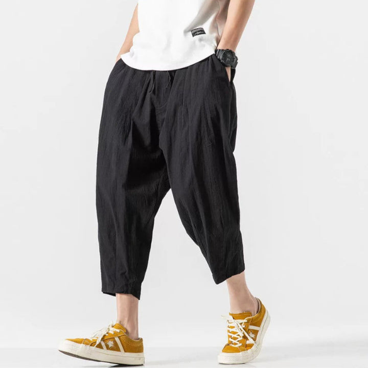 Summer Wide-Leg Crop Pants