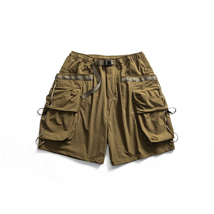 Large Pockets Loose-fitting Casual Shorts