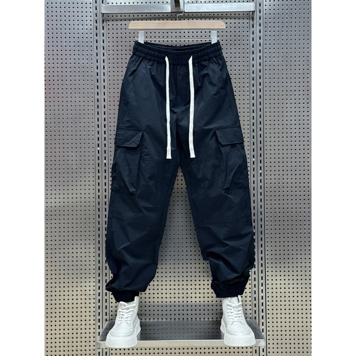 Multi-pocket Quick-dry Casual Pants with Drawstring Cuffs
