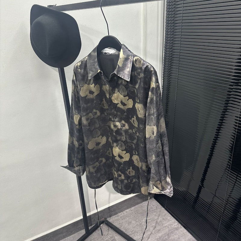 Loose-fit Printed Long-sleeve Shirt