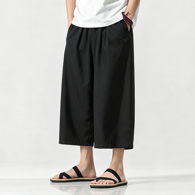 Ice Silk Thin Loose Wide-leg Casual Pants