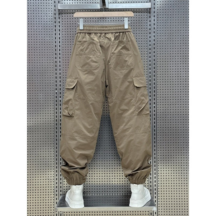 Multi-pocket Quick-dry Casual Pants with Drawstring Cuffs