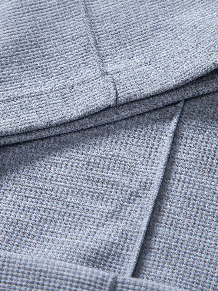 Waffle Pleated Pintuck Straight Leg Pants