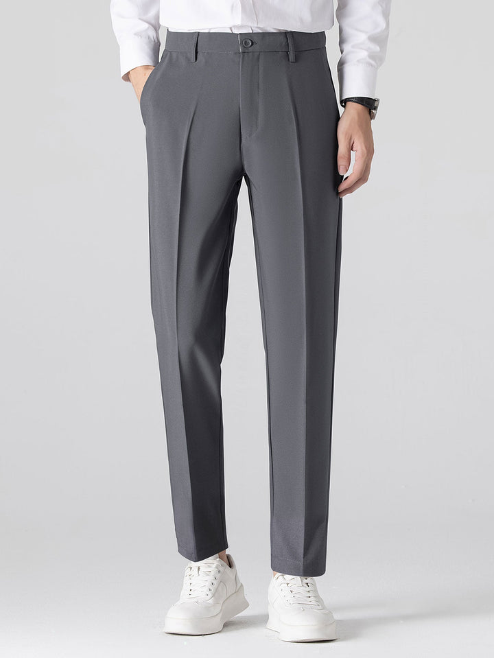 Twisted Jacquard Knit Polo &amp; Slim Fit Tapered Trousers