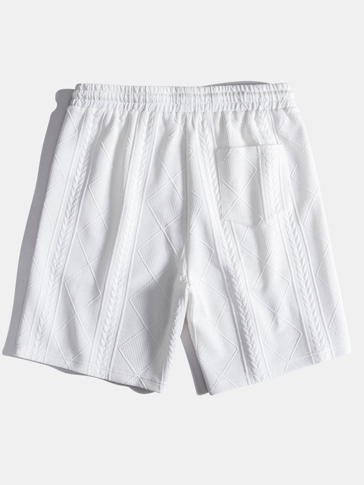 Geometric Jacquard Polo &amp; Shorts