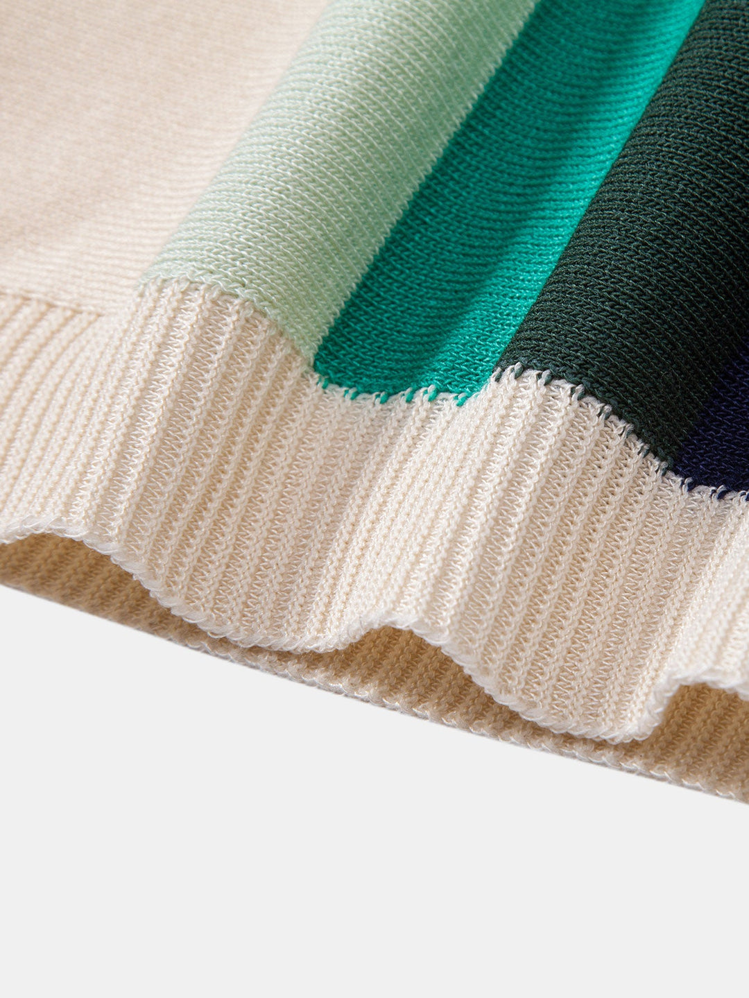 Striped Knitted Polo Shirt &amp; Slim Fit Tapered Trousers