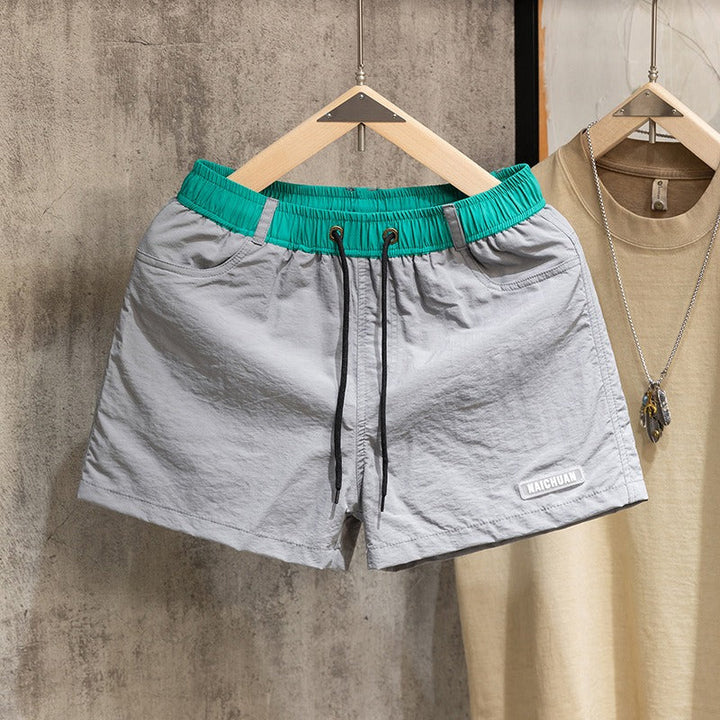 Quick-Dry Running Athletic Shorts with Liner and Drawstring