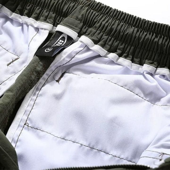 Large Pocket Zipper Casual Loose Shorts