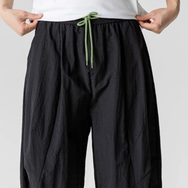 Retro Quick-drying Pleated Outdoor Trousers