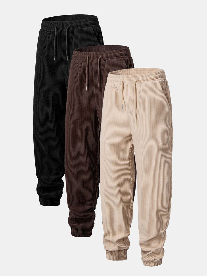 3 Pieces Corduroy Jogger Pants