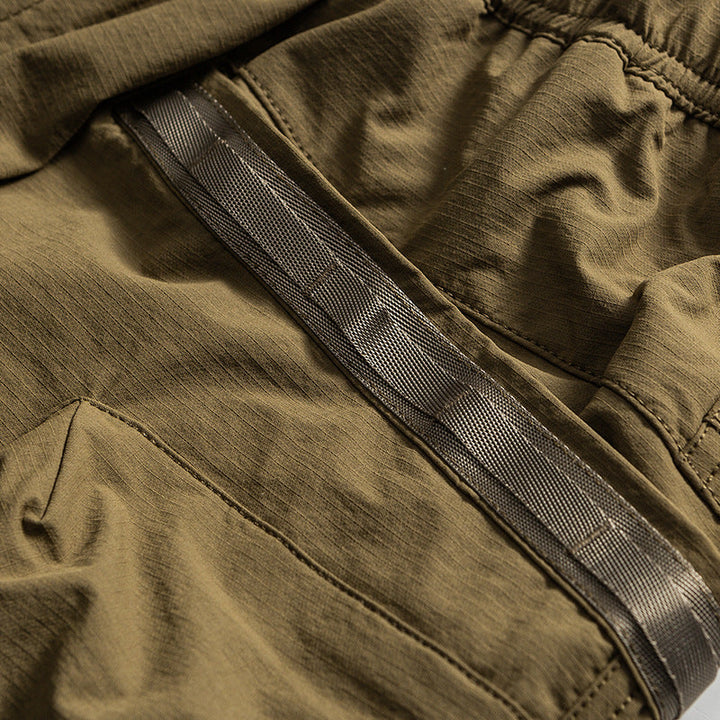 Large Pockets Loose-fitting Casual Shorts