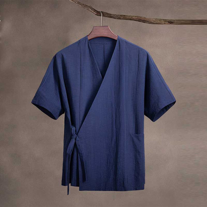 Retro Casual Slanted Placket Cardigan