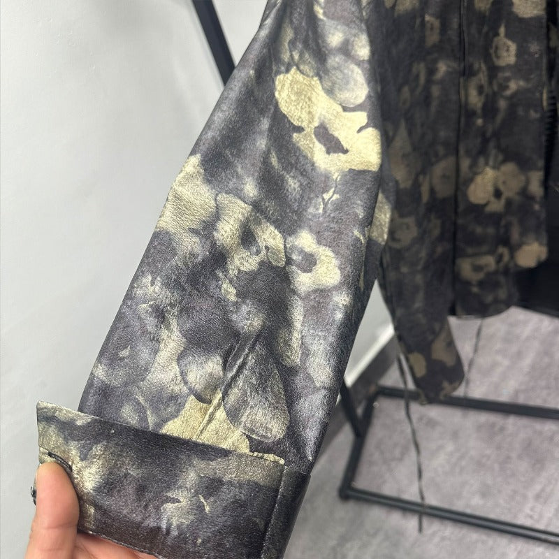 Loose-fit Printed Long-sleeve Shirt