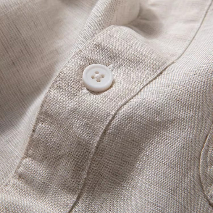 Linen Drape Loose Casual Shirt
