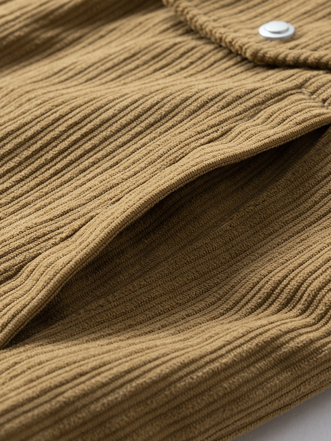 Teddy Lined Corduroy Zipper Jacket
