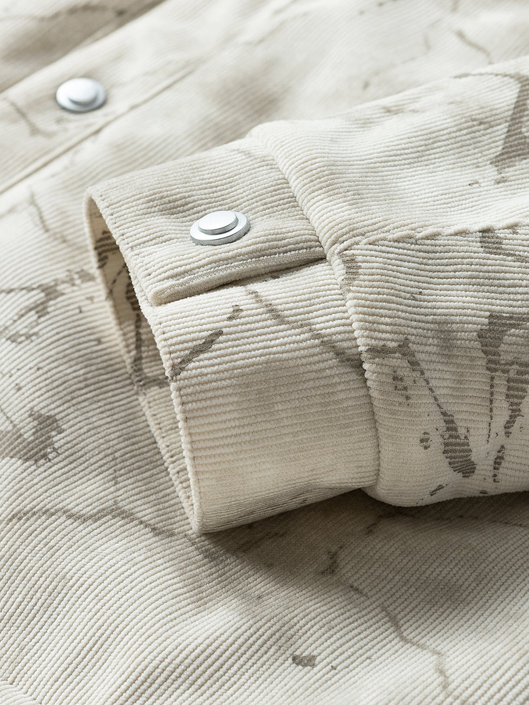 Teddy Lined Star Print Corduroy  Jacket