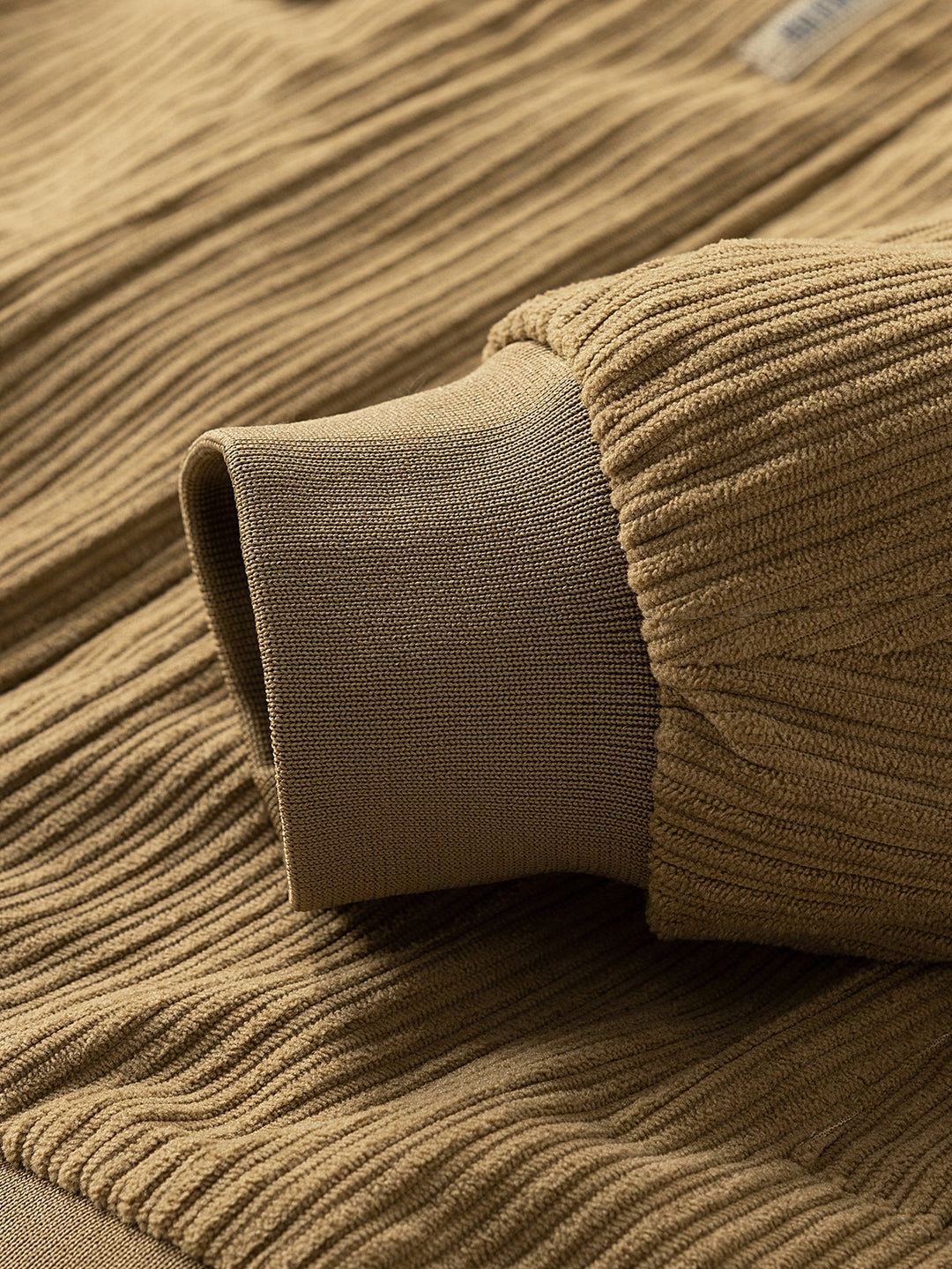 Teddy Lined Corduroy Zipper Jacket