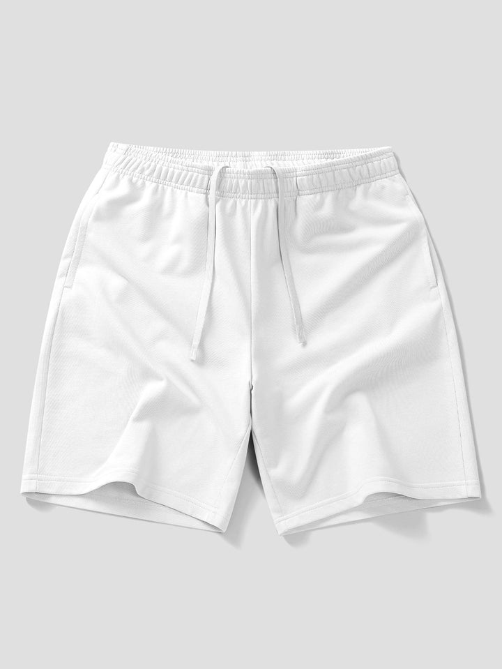 Relax Fit Contrast Cotton Polo &amp; Cotton Drawstring 7" Shorts