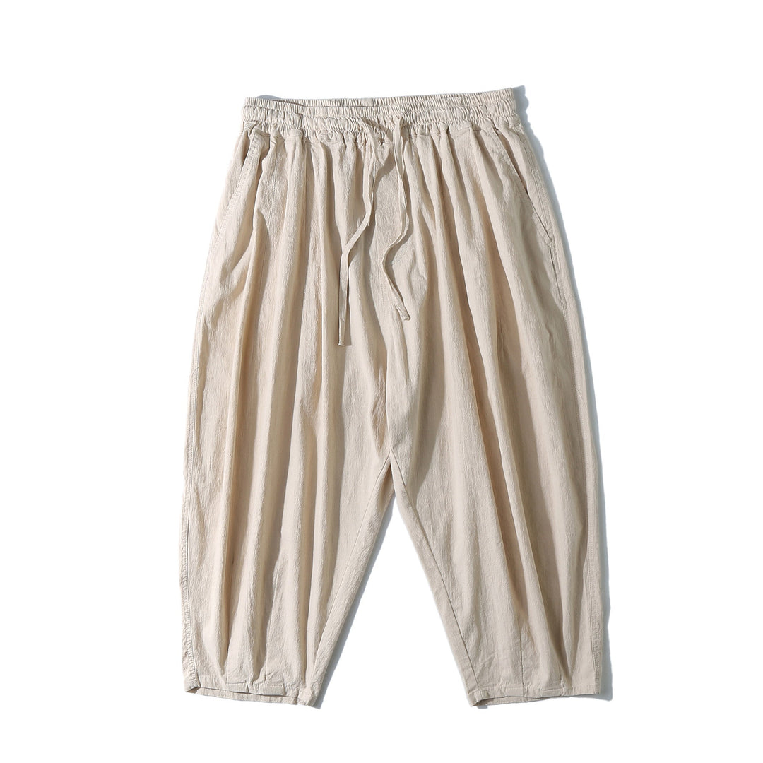 Summer Wide-Leg Crop Pants