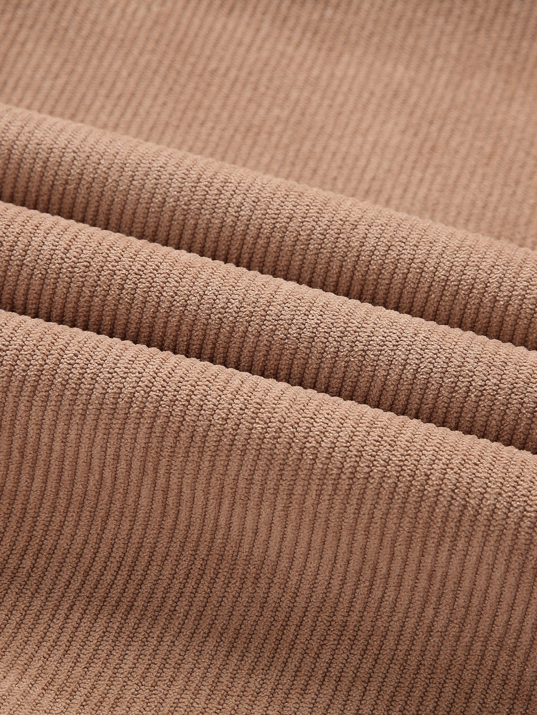 Teddy Lined Zip Up Corduroy Jacket With Pockets