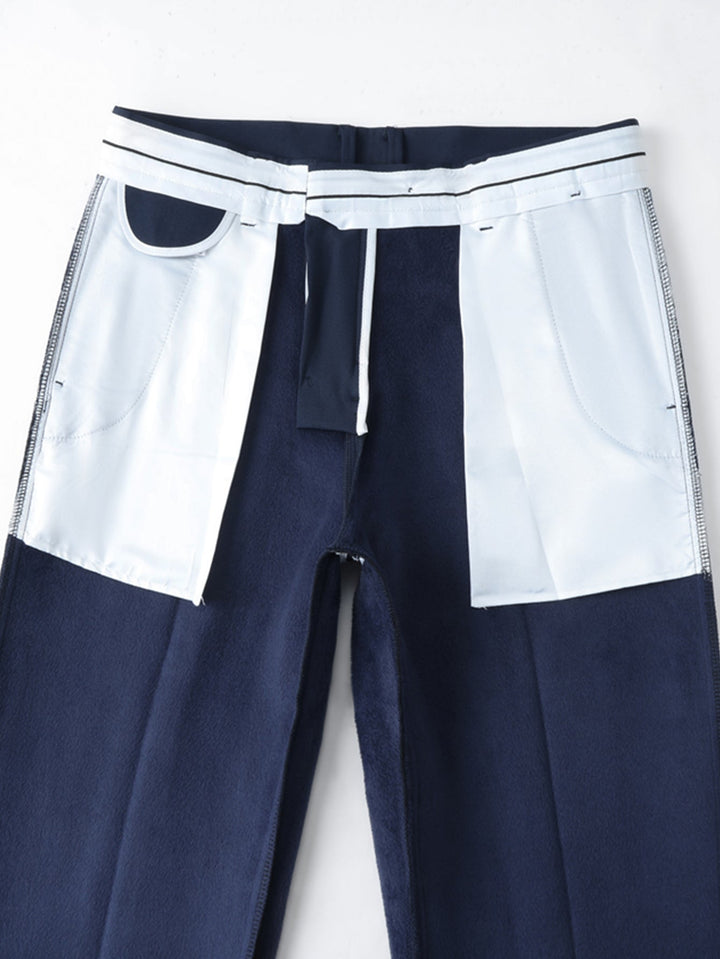 Warm Fleece-Lined Slim Fit Tapered Cropped Trousers