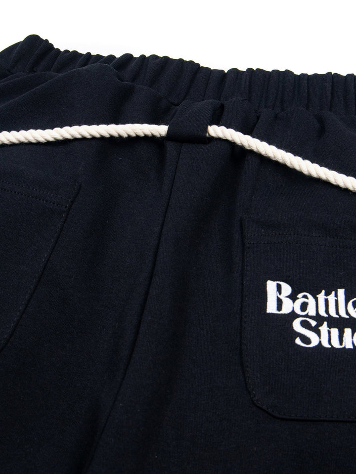 Wide-Leg Baggy Sweatpants With Drawstrings