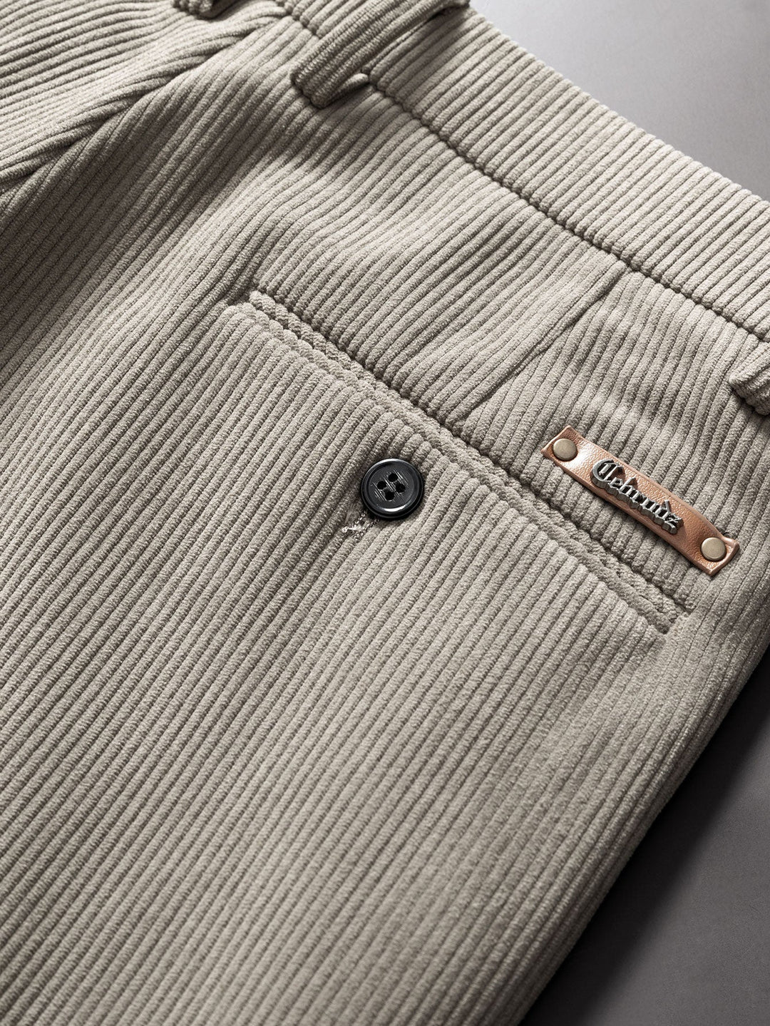 Warm Fleece-Lined Winter Straight Leg Corduroy Pants
