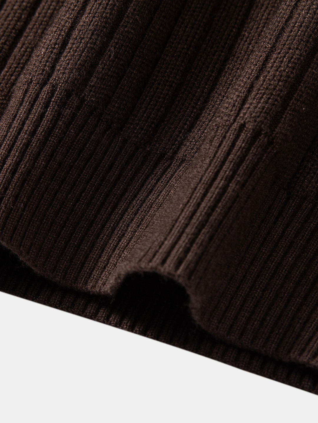 Stripe Zip Knit Ribbed Polo Shirt &amp; Slim Fit Tapered Trousers