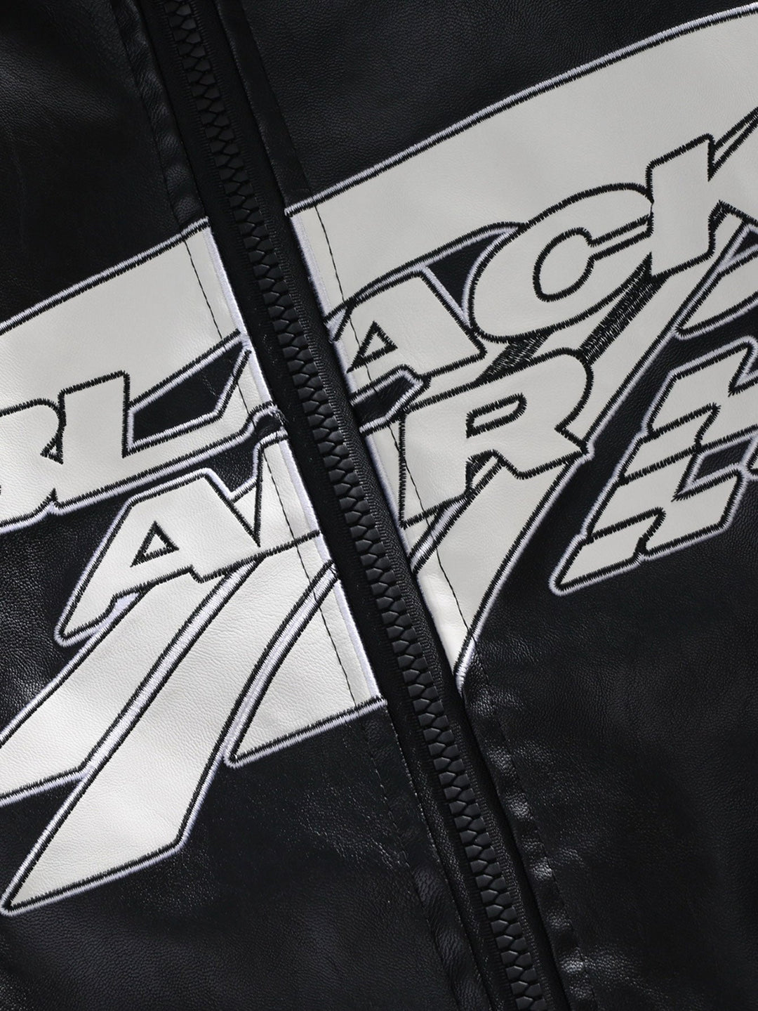 Black Air Leather Racing Jacket