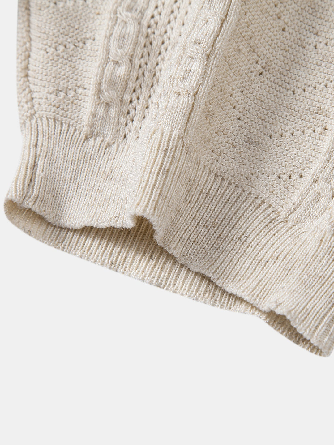 Linen Textured Knit Polo &amp; Straight Leg Linen Pants