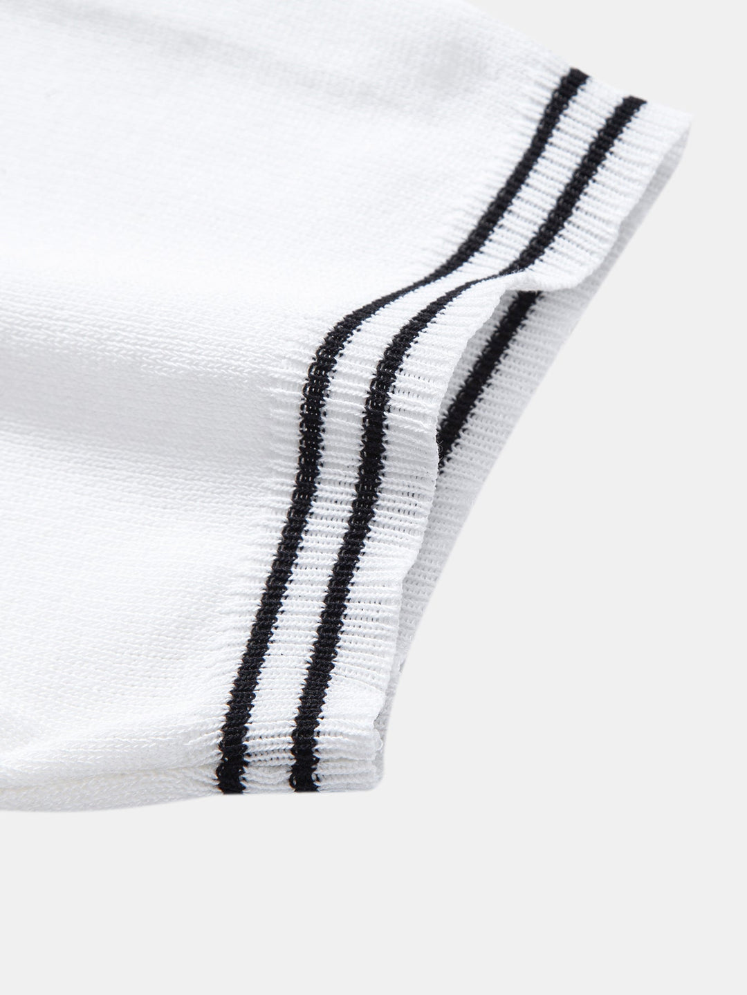 Contrast Trim Twisted Jacquard Knit Polo &amp; Slim Fit Tapered Trousers
