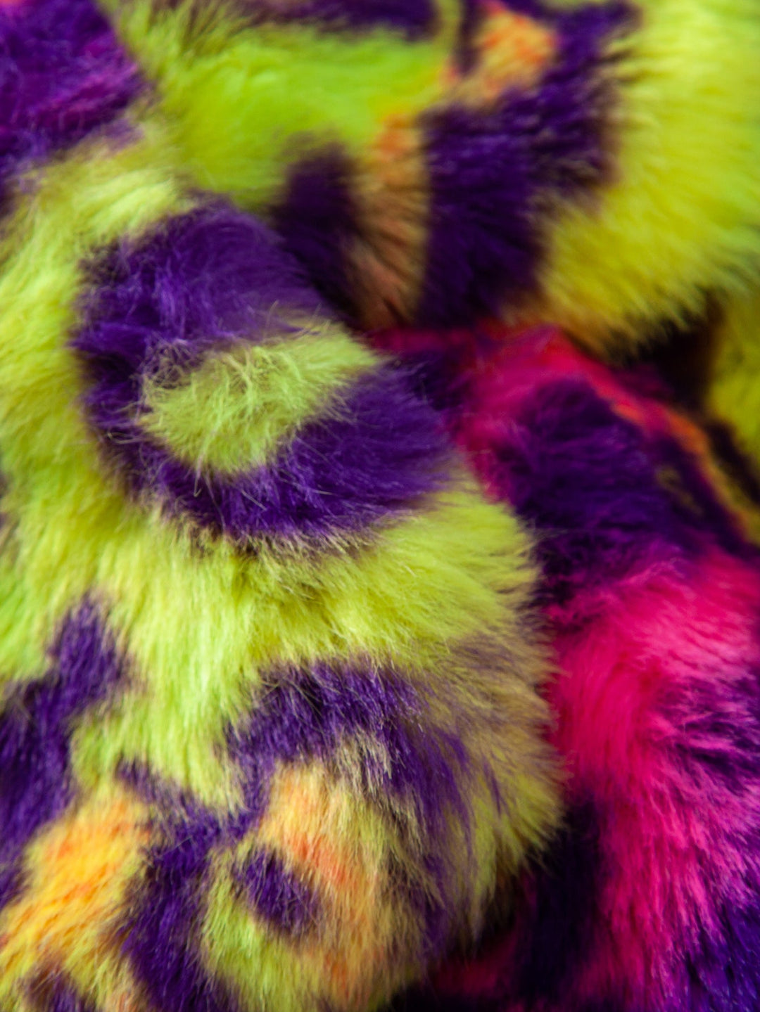 Faux Fur Colorful Leopard Hooded Vest