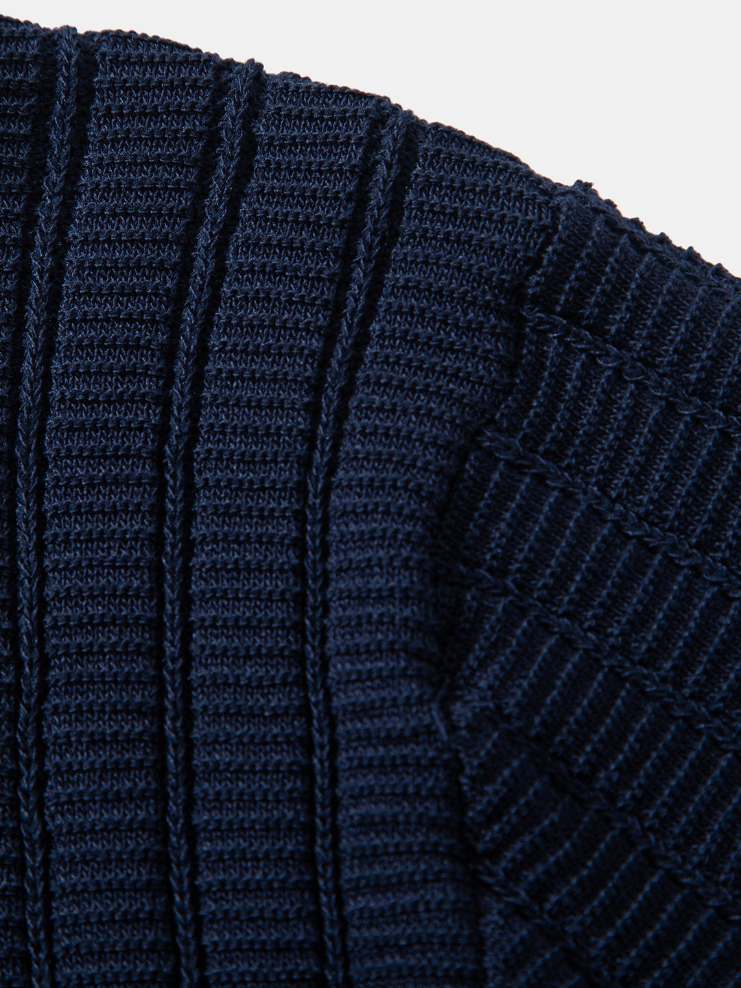 Contrast Textured Johnny Collar Knit Polo &amp; Slim Fit Tapered Trousers