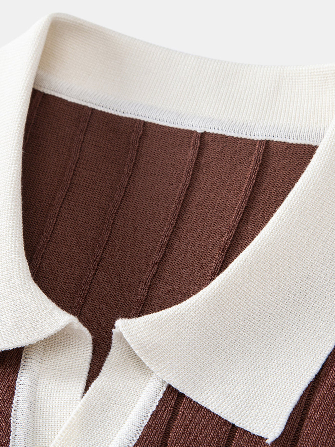 Contrast Trim Stripe Johnny Collar Polo &amp; Slim Fit Tapered Trousers
