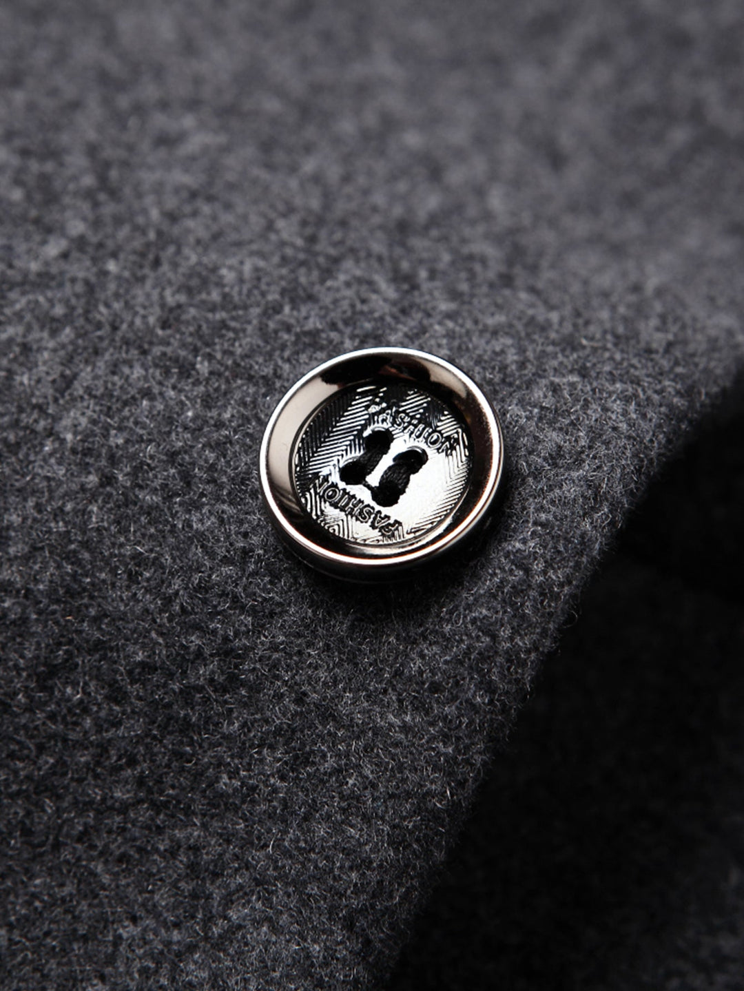 Notch Lapel Wool Blend Overcoat