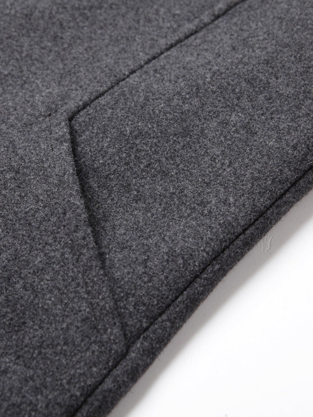 Notch Lapel Wool Blend Overcoat