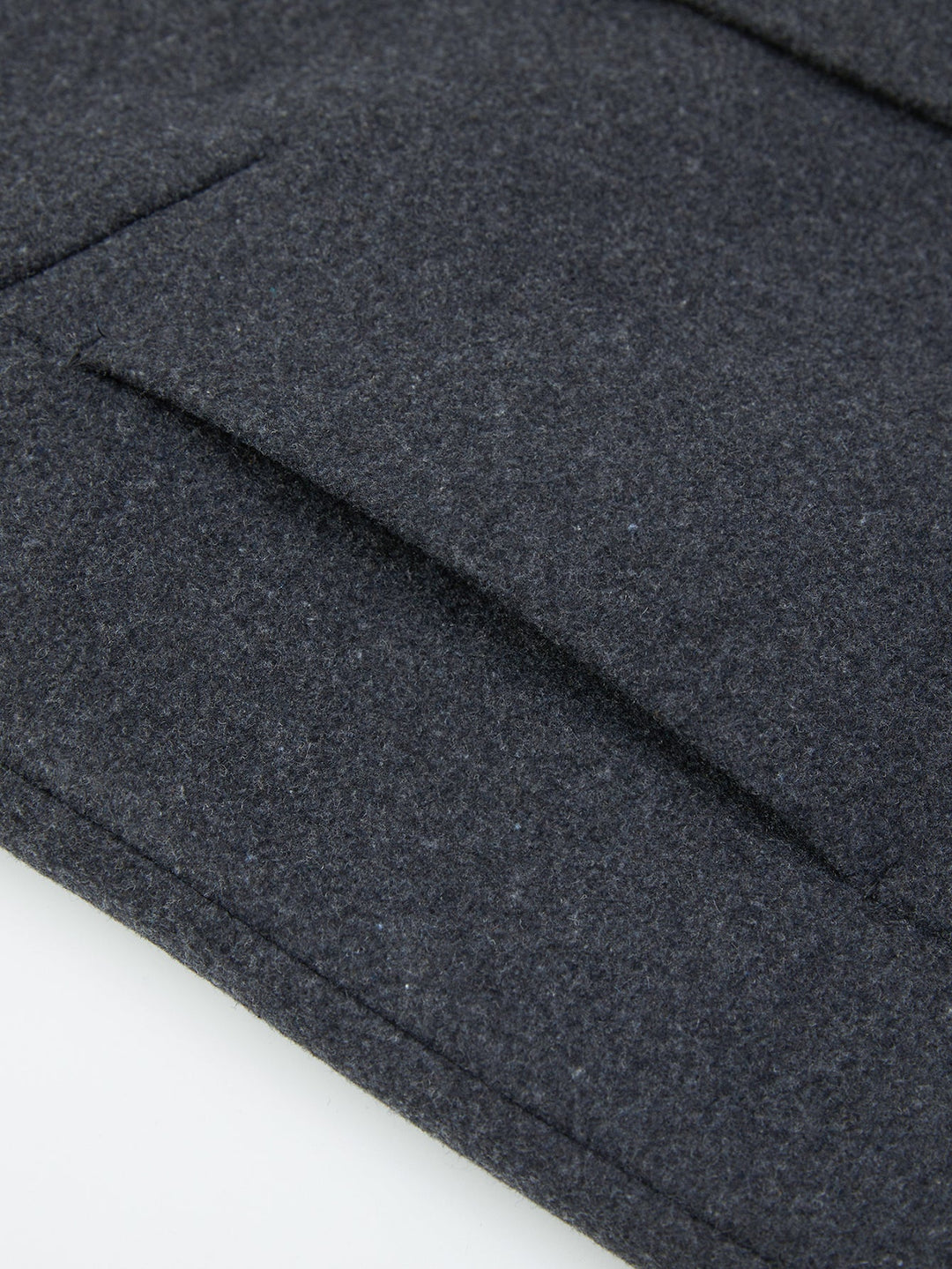 Detachable Scarf Notch Lapel Wool Overcoat