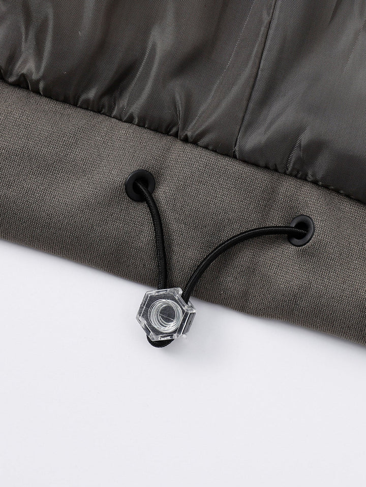 2 In 1 Contrast Hooded Puffer Coat