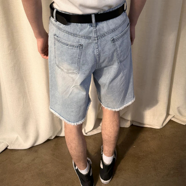 Frayed Denim Shorts